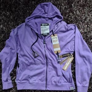 Purple HBSuper Unisex Zip-Up Hoodie with Built In Headphones!!